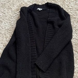 black cardigan